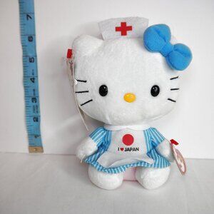 3/$20 - TY Hello Kitty I Love Japan Nurse Plush Sanrio 2011 American Red Cross